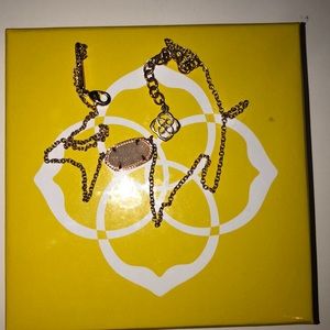 Kendra Scott Necklace Pink & Rose Gold